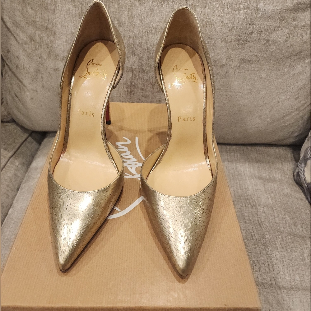 Christian Louboutin Gold Women's Heels